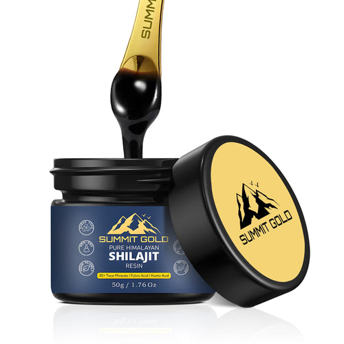 Shilajit Resin Natural Himalayan Supplement with Metal Spoon