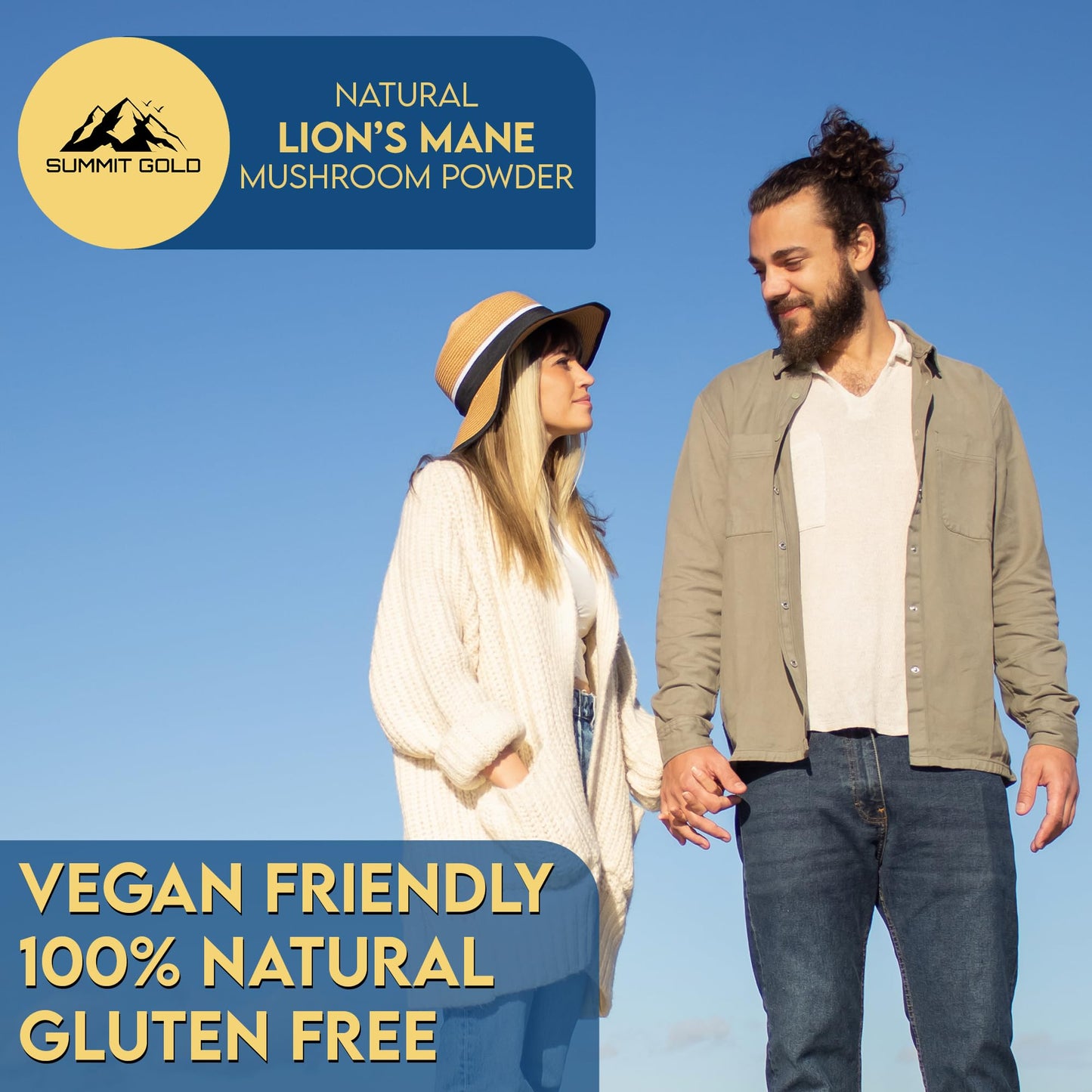 Lion's Mane Mushroom Powder Supplement - 50% Polysaccharides / 30% Beta Glucan