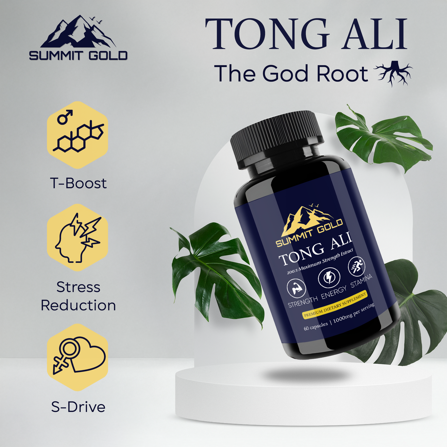 Tongkat Ali Premium Supplement High Strength Capsules