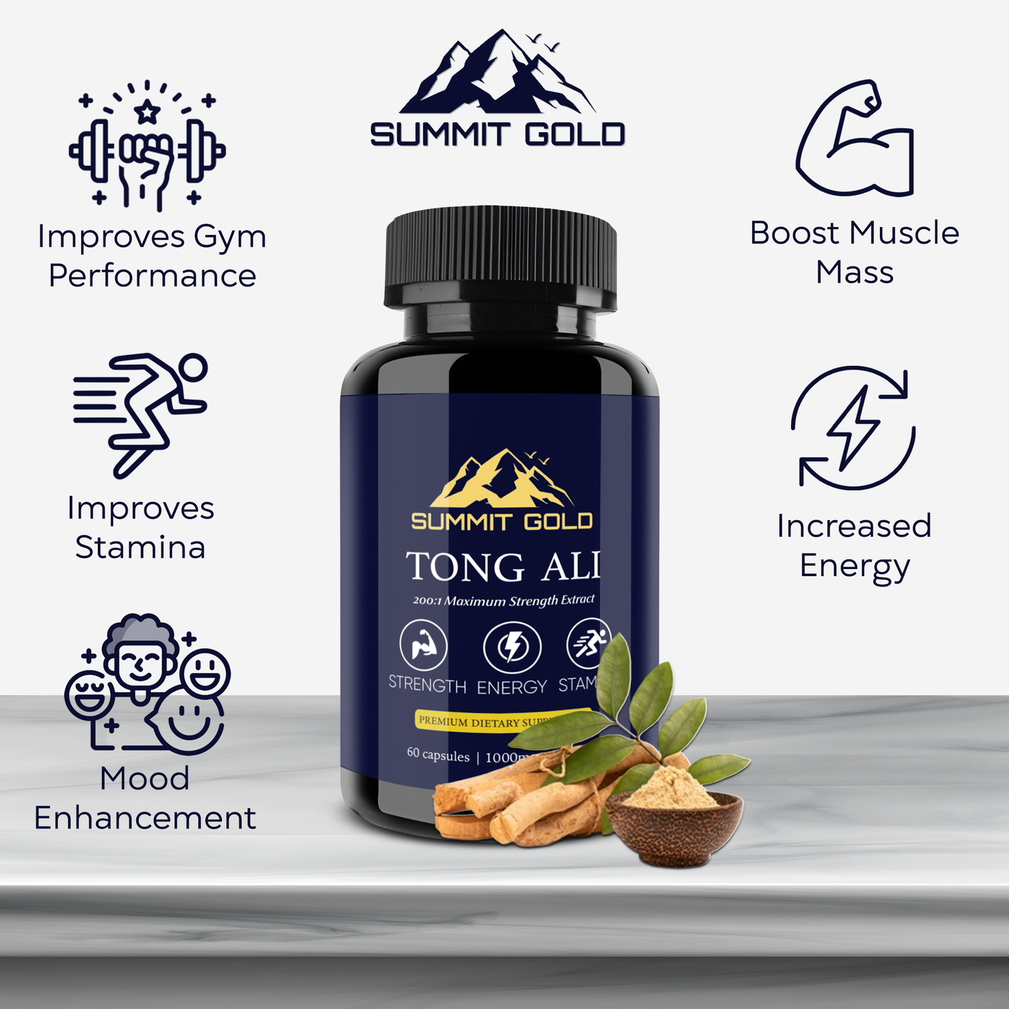 Tongkat Ali Premium Supplement High Strength Capsules