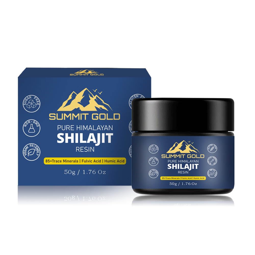 Shilajit Resin Natural Himalayan Supplement with Metal Spoon