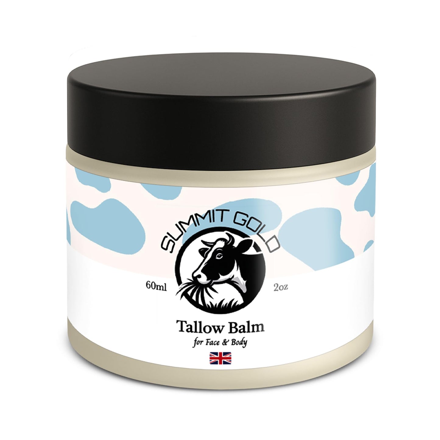 Grass-Fed Beef Tallow Balm Face Cream & Moisturiser with Jojoba Oil, Honey & Beeswax