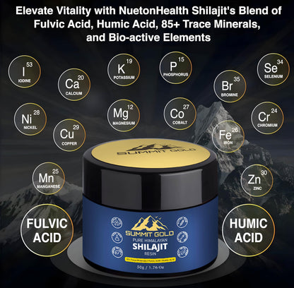 Shilajit Resin Natural Himalayan Supplement with Metal Spoon
