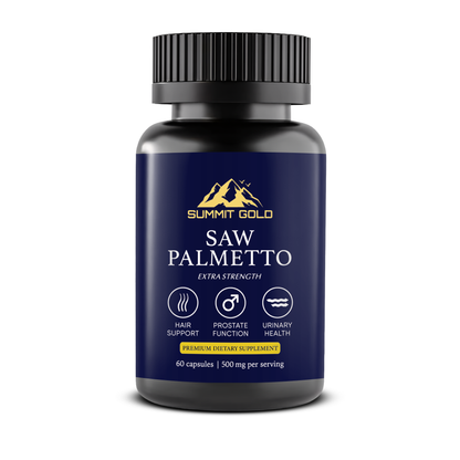 Saw Extract | Extra Strength Serving | 10:1 Ratio Extract 500mg Fast Absorption 60 Capsules | for Male Health, Performance, Natural, Hair